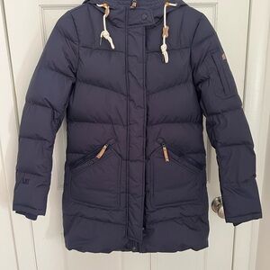 Lafuma Premium Goose Down Hooded Parka Jacket with Hood - size 90, EUC